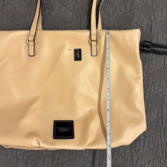NWT Victoria's Secret Medium Tote Bag - Beige - Picture 7 of 11